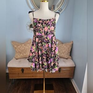 AFRM Pink and Purple Brandis Dress